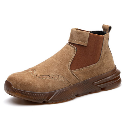 Vodootporne radne i zaštitne čizme Muške kožne čizme Neuništive muške radne cipele Muške zimske čizme Zaštitne cipele Muške cipele s čeličnim prstima