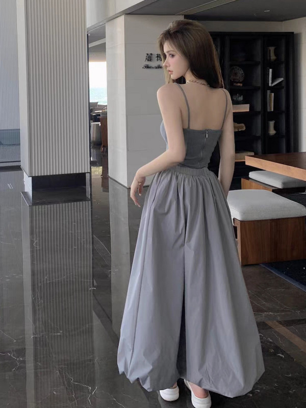 Maxi BUD suknje Ženske labave Pure Chic Ljetni temperament Visoki struk Harajuku Ins Novi dolazak Uredska dama Seksi klupska odjeća za sve