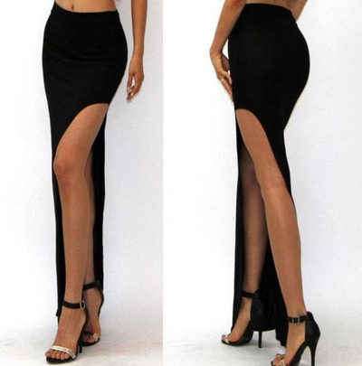 INDJXND Nova ljetna vruća rasprodaja, seksi ženska suknja, maksi suknja s otvorenim bočnim razdjelima, ženske duge suknje visokog struka, donja odjeća