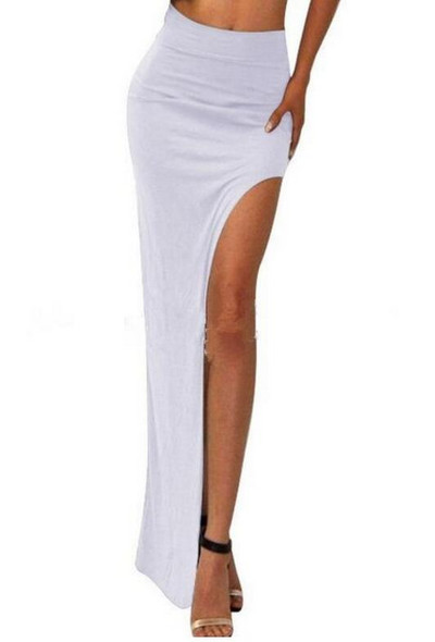 INDJXND Nova ljetna vruća rasprodaja, seksi ženska suknja, maksi suknja s otvorenim bočnim razdjelima, ženske duge suknje visokog struka, donja odjeća