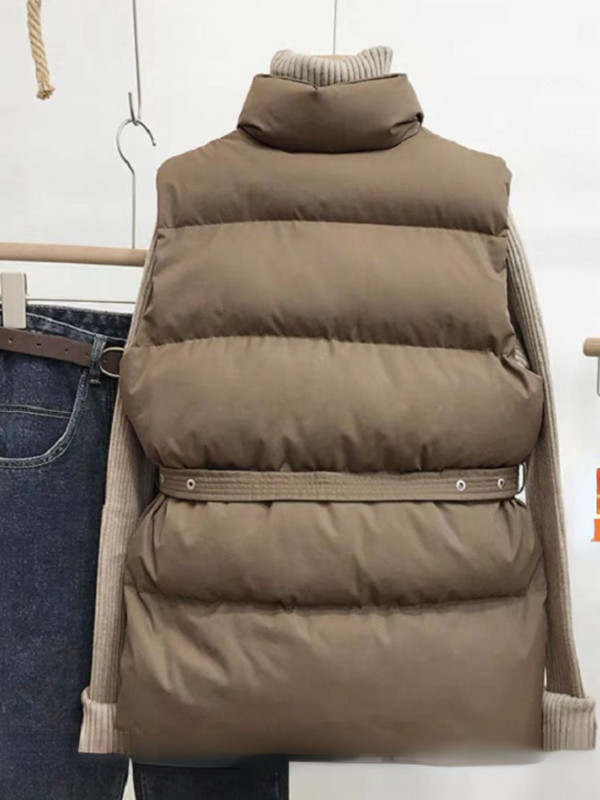 Vintage prsluci Ženska odjeća Široka modna zimska, sveobuhvatna, ležerna, džepovi, korejski stil Topli Chalecos Para Mujer Streetwear Chic