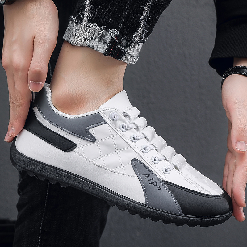 Tenisice Muške Nove proljetne i jesenske ravne muške cipele s ravnim dnom na vezanje Ležerne modne vanjske protuklizne prozračne svestrane trendi cipele