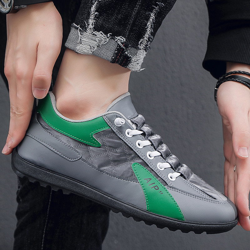 Tenisice Muške Nove proljetne i jesenske ravne muške cipele s ravnim dnom na vezanje Ležerne modne vanjske protuklizne prozračne svestrane trendi cipele