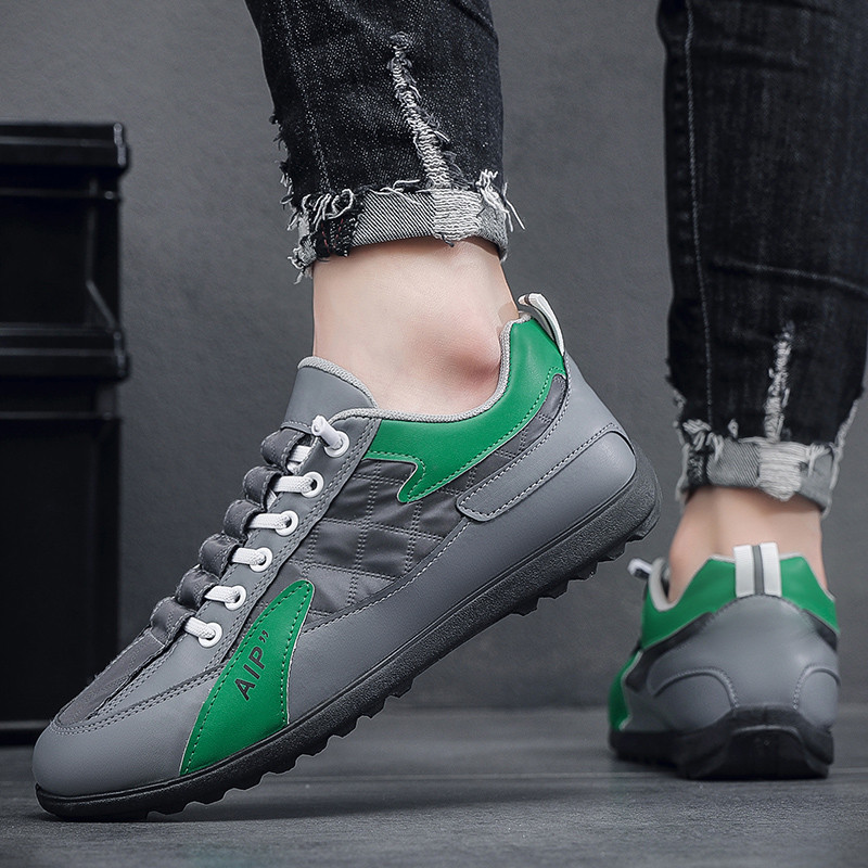 Tenisice Muške Nove proljetne i jesenske ravne muške cipele s ravnim dnom na vezanje Ležerne modne vanjske protuklizne prozračne svestrane trendi cipele