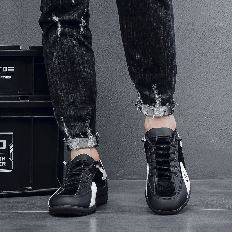 Tenisice Muške Nove proljetne i jesenske ravne muške cipele s ravnim dnom na vezanje Ležerne modne vanjske protuklizne prozračne svestrane trendi cipele