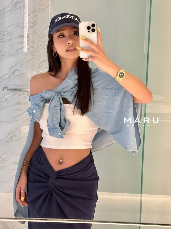 Japanska seksi suknja visokog struka za žene, ljetne maksi plave Y2k suknje, duge koketne suknje s prorezom, jednobojne, uske, korejske modne falda