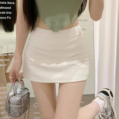 Σέξι μίνι γυναικείες φούστες Ulzzang 5 χρωμάτων Πλαϊνό σκίσιμο Chic Pure Irregular Basic Summer Hotsweet Παντός αγώνα Τρυφερά Casual Μαθήτριες