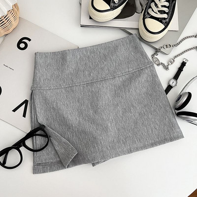 Σέξι μίνι γυναικείες φούστες Ulzzang 5 χρωμάτων Πλαϊνό σκίσιμο Chic Pure Irregular Basic Summer Hotsweet Παντός αγώνα Τρυφερά Casual Μαθήτριες