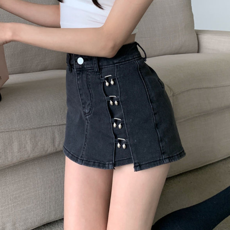 Traper mini suknje Ženske nepravilne seksi ženske visokog struka Estetski dizajn Ležerne vintage osnove Američki stil Ulična odjeća Ljeto