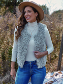 Relish Noless Jachetă de pluș, ocazională, solidă, pentru femei, toamnă iarnă 2023, nou în jachete fără mâneci, cu îmbrăcăminte regulată