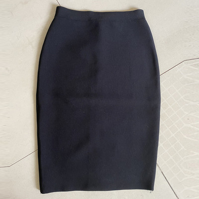 Fusta neagră cu bandaj bodycon pentru femei, îmbrăcăminte la modă, ocazional, cu talie înaltă, sexy, pentru petrecere, pentru club, fuste vara 2022