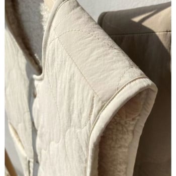 Γυναικείο χειμωνιάτικο γιλέκο καπιτονέ βαμβακερό γιλέκο Αμάνικο V-λαιμόκοψη Lose Γυναικείο γιλέκο βελούδινη επένδυση Keep ζεστά ρούχα εξωτερικού χώρου