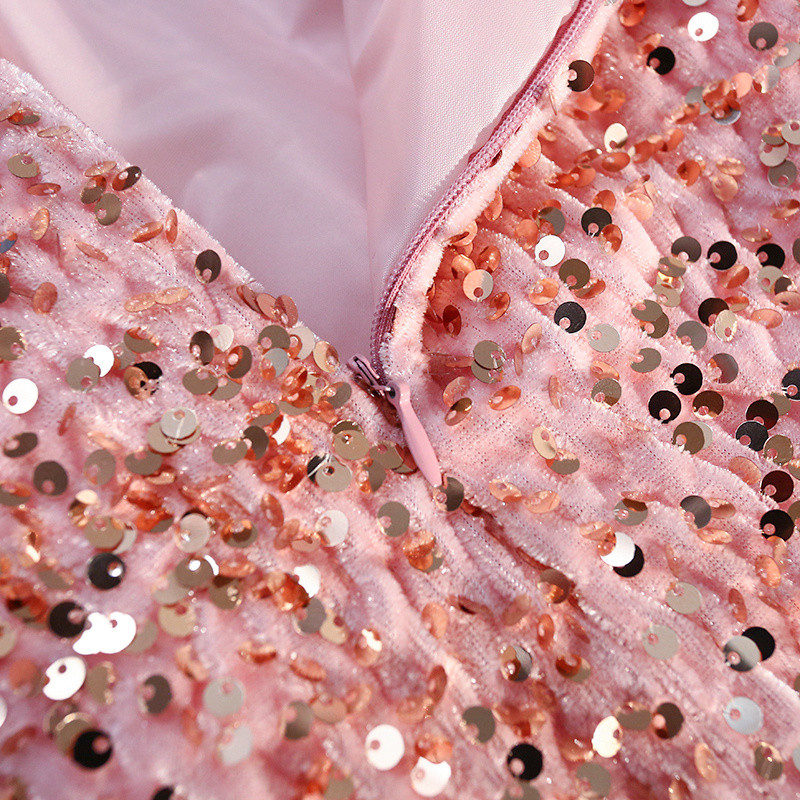 Μίντι μακριά φούστα με βελούδινη παγιέτα Γυναικεία Κορεάτικη μόδα Ελαστική ψηλόμεση σπαστό κορμάκι Φούστα με σφιχτό περιτύλιγμα Ασημί Γκρι Μαύρο