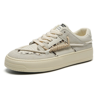 Muške vulkanizirane cipele Nove ravne donje ležerne moderne vanjske neklizajuće dezodoransne udobne mekane donje svestrane muške cipele