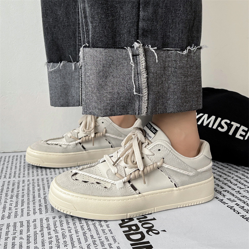 Muške vulkanizirane cipele Nove ravne donje ležerne moderne vanjske neklizajuće dezodoransne udobne mekane donje svestrane muške cipele