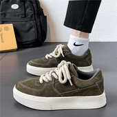 Pánske tenisky s okrúhlou špičkou a šnurovaním, ležérne, módne, outdoorové, protišmykové, pohodlné, s mäkkým podrážkou, univerzálne, trendy, pre mužov