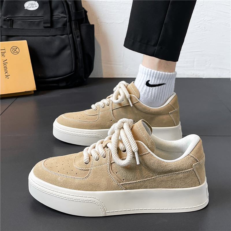 Pánske tenisky s okrúhlou špičkou a šnurovaním, ležérne, módne, outdoorové, protišmykové, pohodlné, s mäkkým podrážkou, univerzálne, trendy, pre mužov