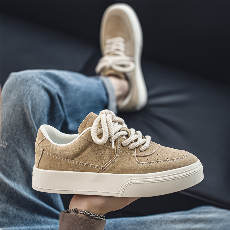 Pánske tenisky s okrúhlou špičkou a šnurovaním, ležérne, módne, outdoorové, protišmykové, pohodlné, s mäkkým podrážkou, univerzálne, trendy, pre mužov