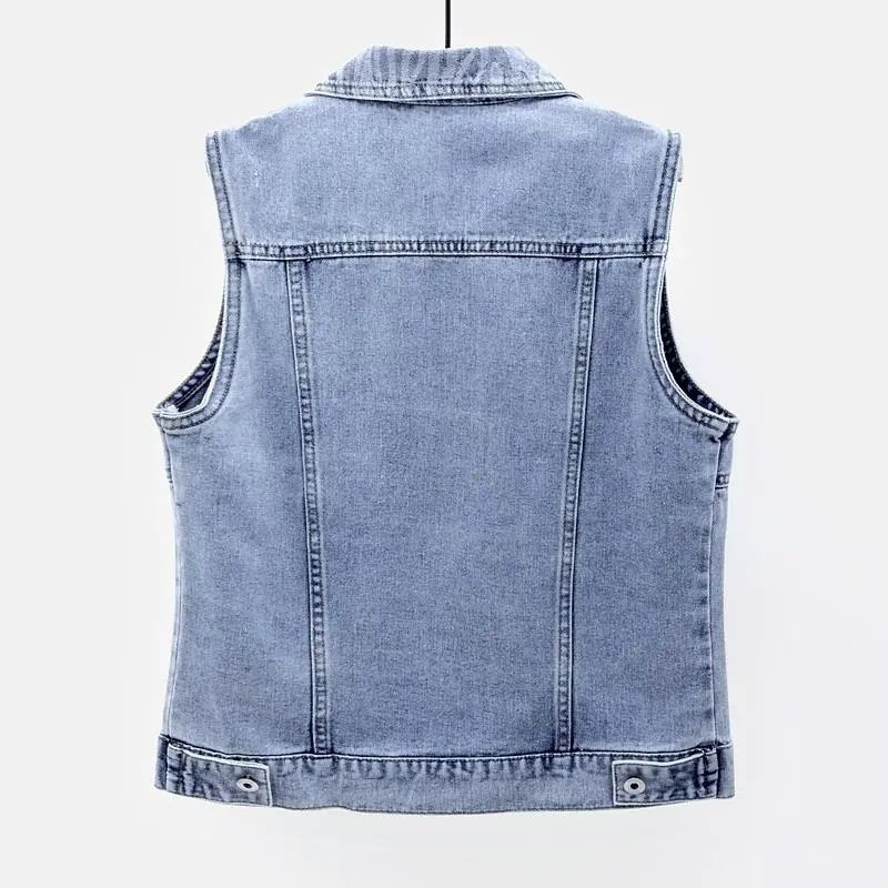 Νέο τζιν γιλέκο γιλέκο αμάνικο ζακέτα Γυναικεία μπουφάν ανοιξιάτικα φθινοπωρινά παλτό Vintage μπλουζάκια μόδας επώνυμα ρούχα σχεδιαστών