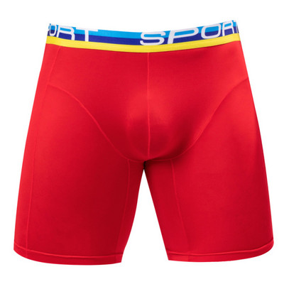 Boxer lungi elastici Pantaloni scurți pentru bărbați U Convex Penis Husă mare Slip boxer Chiloți confort bărbați Lenjerie sport cu talie înaltă