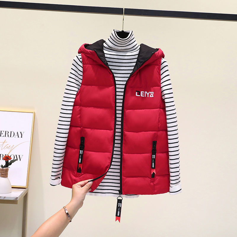 Punji pamučni prsluci Zimska jakna Ženske nove kapute bez rukava Kardigan Topla skraćena korejska modna jakna s patentnim zatvaračem