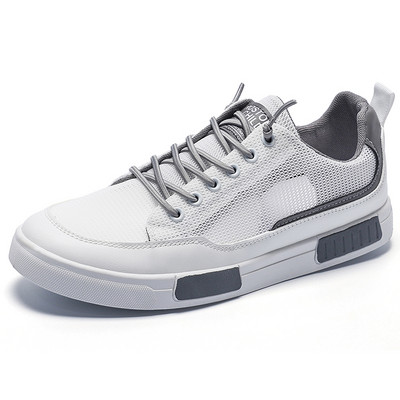 2023 Nové jarné ploché šnurovacie sieťované tenisky pre mužov, ležérne, outdoorové, protišmykové, pohodlné, priedušné, univerzálne, vulkanizované topánky