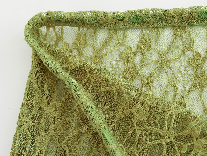 SLTNX 2023 m. madingas moteriškas vasarinis sijonas moteriškas skaidrus seksualus plonas nėriniuotas sijonas moterims Asimetriškas prašmatnus suvarstomas ilgas sijonas