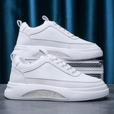 Noi de primăvară pentru petrecere a timpului liber, anti-alunecare, talpă groasă, pantofi cu șireturi pentru bărbați, confortabili, talpă moale, respirabil, versatili, pantofi vulcanizați pentru bărbați