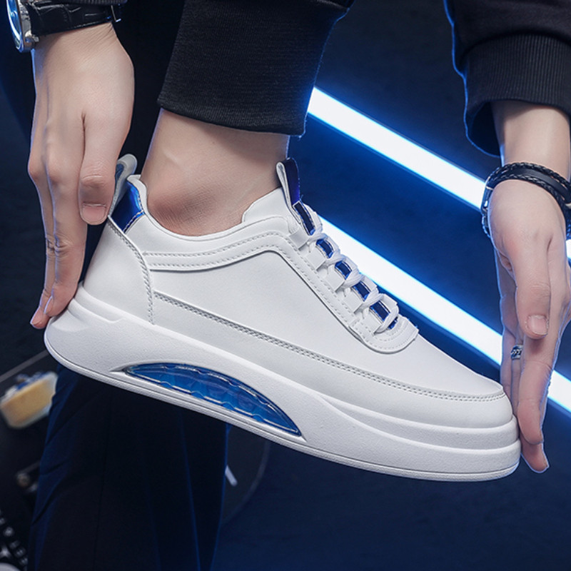 Noi de primăvară pentru petrecere a timpului liber, anti-alunecare, talpă groasă, pantofi cu șireturi pentru bărbați, confortabili, talpă moale, respirabil, versatili, pantofi vulcanizați pentru bărbați