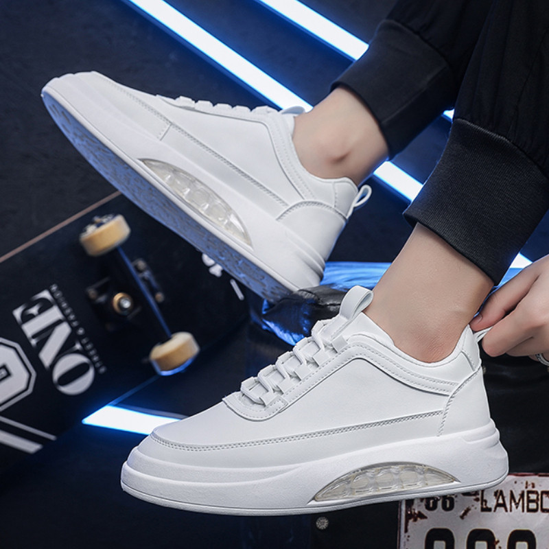 Noi de primăvară pentru petrecere a timpului liber, anti-alunecare, talpă groasă, pantofi cu șireturi pentru bărbați, confortabili, talpă moale, respirabil, versatili, pantofi vulcanizați pentru bărbați