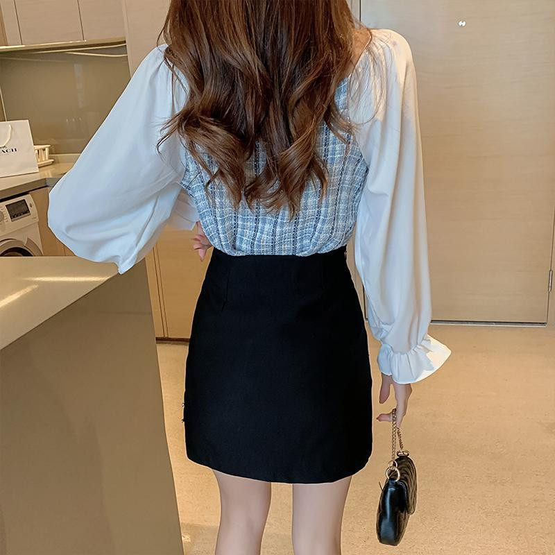 Îmbrăcăminte Fusta scurtă pentru femei Tenue de club de noapte Fuste pentru femei Paiete sexy cu fantă Mini Imbracăminte de stradă modestă și elegantă Moda Y2k