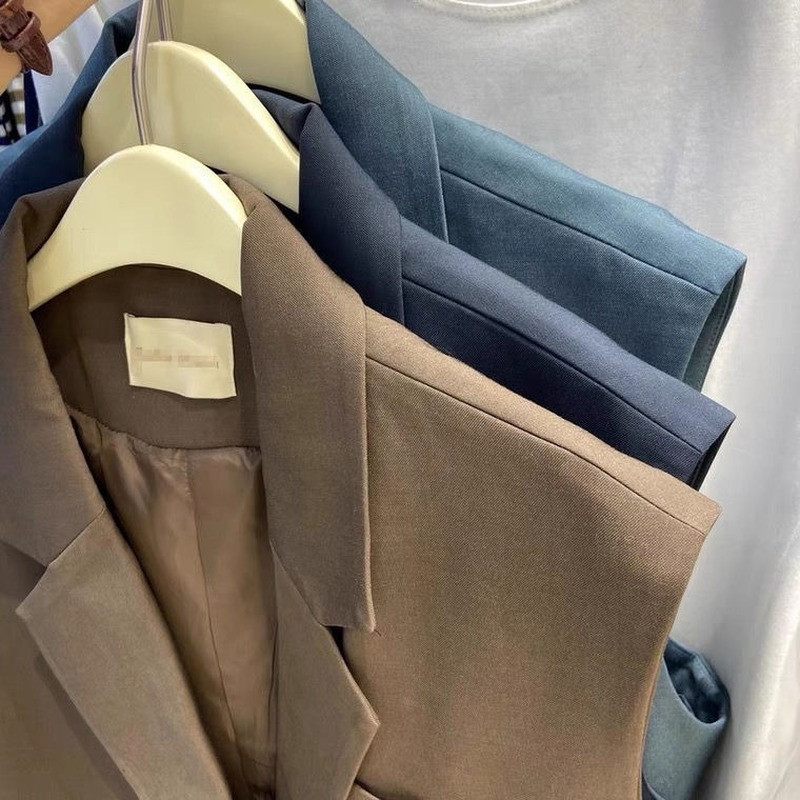 Jachetă de costum pentru femei de modă coreeană Vestă Cardigan fără mâneci Top decupat Ieftin cu ridicata Transport gratuit Vestă pentru agrement Grace