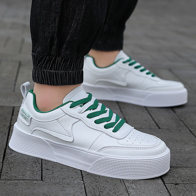 Ανοιξιάτικα νέα στρογγυλή κεφαλή επίπεδη κορδόνια με κορδόνια ανδρικά αθλητικά παπούτσια περιστασιακά υπαίθρια αντιολισθητικά αναπνεύσιμα ευέλικτα συμπαγή ανδρικά παπούτσια Vulcanize