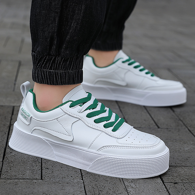 Ανοιξιάτικα νέα στρογγυλή κεφαλή επίπεδη κορδόνια με κορδόνια ανδρικά αθλητικά παπούτσια περιστασιακά υπαίθρια αντιολισθητικά αναπνεύσιμα ευέλικτα συμπαγή ανδρικά παπούτσια Vulcanize