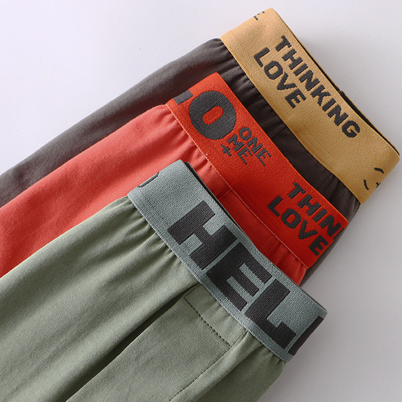 Lenjerie moale din bumbac de înaltă calitate Boxer Pantaloni scurți de dormit pentru bărbați, chiloți largi, confortabili, cu săgeată