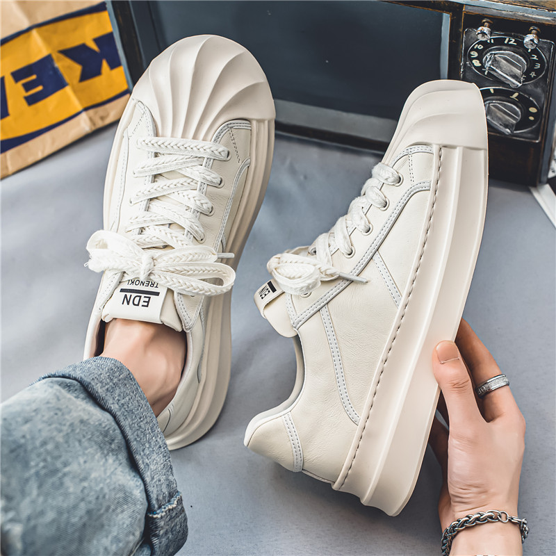 2023 m. Nauji pavasario vienodi, suvarstomi madingi vyriški vienviečiai batai, laisvalaikio neslystantys, kvėpuojantys, madingi, tvirti sekli batai vyrams