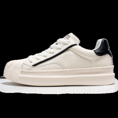 Varf rotund de primăvară, fund gros, cu șireturi, pantofi casual pentru bărbați, modă, anti-alunecare, confortabile, toate se potrivesc, pantofi solizi pentru bărbați 2023