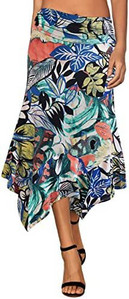 2023 Hot Selling Γυναικεία ρέοντα μαντήλι Φούστα μεσαίου μήκους σε Ευρώπη και Αμερική