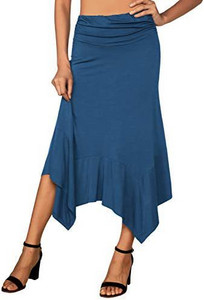 2023 Hot Selling Γυναικεία ρέοντα μαντήλι Φούστα μεσαίου μήκους σε Ευρώπη και Αμερική