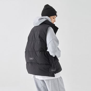 2023 Χειμερινό αμάνικο γιλέκο ζακέτα Γυναικεία βαμβακερά γιλέκα Αμάνικα μπουφάν Πιο ζεστά παχύρρευστα Streetwear Κορεατικά φερμουάρ