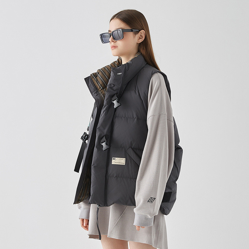 2023. Zimski kardigan prsluk bez rukava Ženski pamučni prsluci Jakne bez rukava Toplija zadebljana ulična odjeća Korejski kaput s patentnim zatvaračem