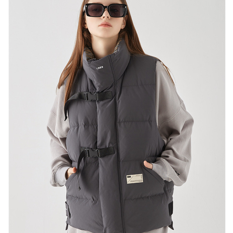 2023. Zimski kardigan prsluk bez rukava Ženski pamučni prsluci Jakne bez rukava Toplija zadebljana ulična odjeća Korejski kaput s patentnim zatvaračem