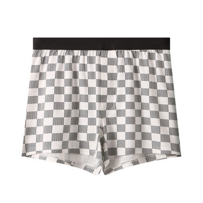 Ανδρικά μπόξερ Βαμβακερά μοντάλ μπαούλα εσώρουχα Μαλακά άνετα εσώρουχα Εσώρουχα με βέλη Καρό στη μέση Μπόξερ σορτς Φαρδιά σώβρακο