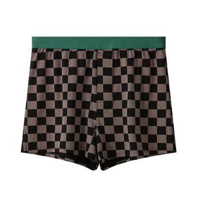 Ανδρικά μπόξερ Βαμβακερά μοντάλ μπαούλα εσώρουχα Μαλακά άνετα εσώρουχα Εσώρουχα με βέλη Καρό στη μέση Μπόξερ σορτς Φαρδιά σώβρακο