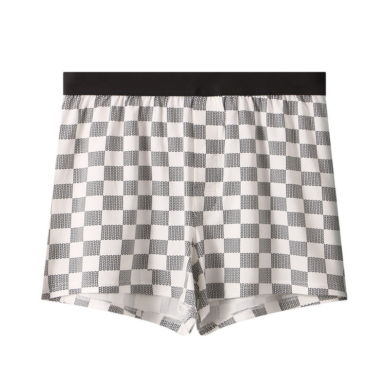 Ανδρικά μπόξερ Βαμβακερά μοντάλ μπαούλα εσώρουχα Μαλακά άνετα εσώρουχα Εσώρουχα με βέλη Καρό στη μέση Μπόξερ σορτς Φαρδιά σώβρακο