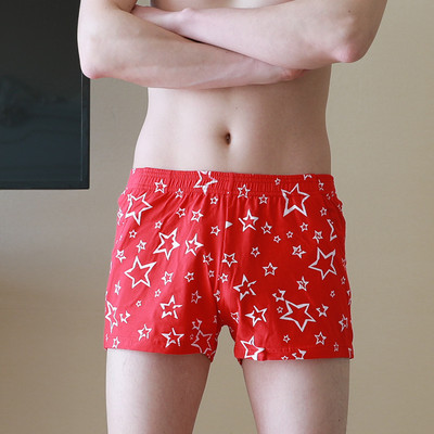 Chiloți imprimați la modă Îmbrăcăminte de acasă Lenjerie sexy pentru bărbați Lenjerie de corp lenjă respirabilă pentru bărbați Pantaloni săgeți pentru bărbați Pantaloni scurți confortabili Lenjerie de noapte