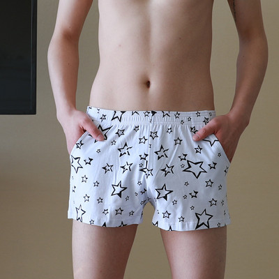Chiloți imprimați la modă Îmbrăcăminte de acasă Lenjerie sexy pentru bărbați Lenjerie de corp lenjă respirabilă pentru bărbați Pantaloni săgeți pentru bărbați Pantaloni scurți confortabili Lenjerie de noapte