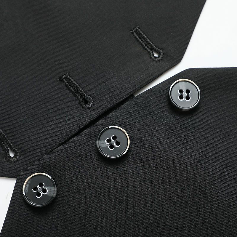 Novi prsluk s V-izrezom, jednoredno kopčanje, jakna bez rukava, kratka košulja bez leđa, odijelo, prsluk, ženske korejske modne kratke majice, ležerne jednobojne