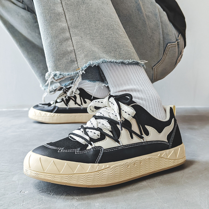 2023, primăvară și toamnă, pantofi plat cu șireturi, casual pentru bărbați, la modă, în aer liber, anti-alunecare, comozi, tendințe, versatili, pantofi pentru bărbați