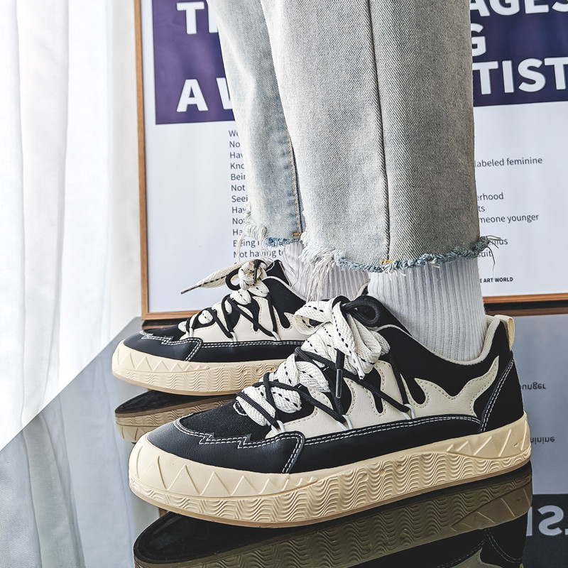 2023, primăvară și toamnă, pantofi plat cu șireturi, casual pentru bărbați, la modă, în aer liber, anti-alunecare, comozi, tendințe, versatili, pantofi pentru bărbați